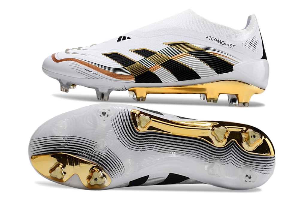 Adidas Predator Tongue FG Elite Football Boot - White/Gold