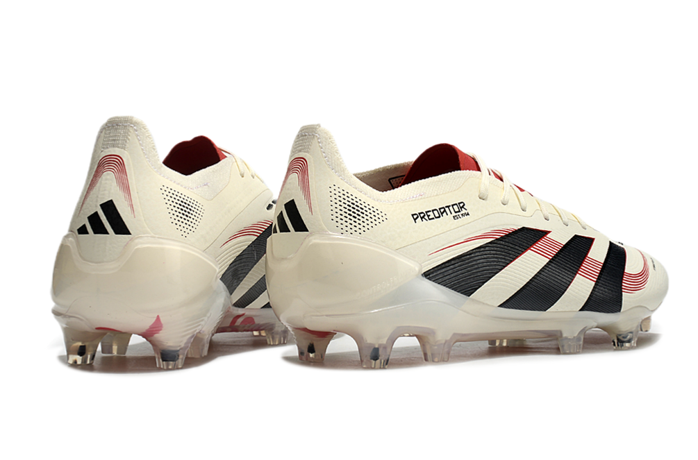 Adidas Predator Tongue FG Elite Football Boot - White/Black