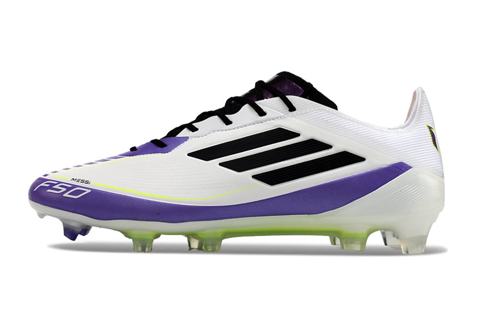 Adidas F50 Elite FG Football Boot - White/Blue - Messi