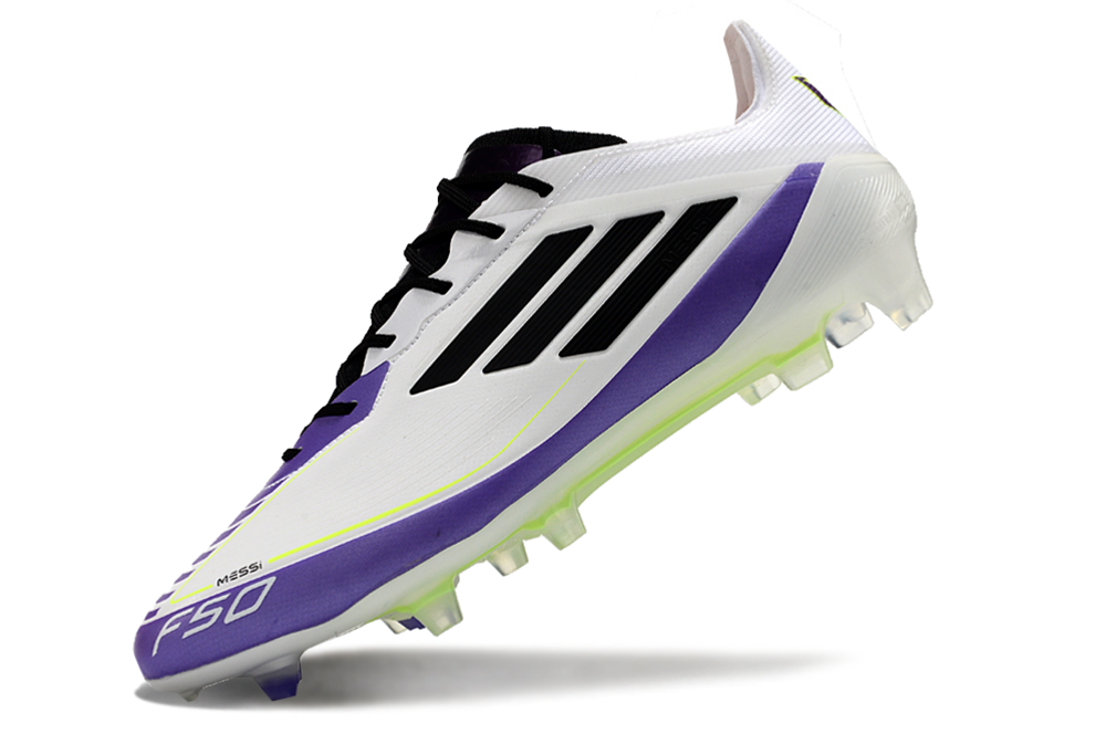 Adidas F50 Elite FG Football Boot - White/Blue - Messi