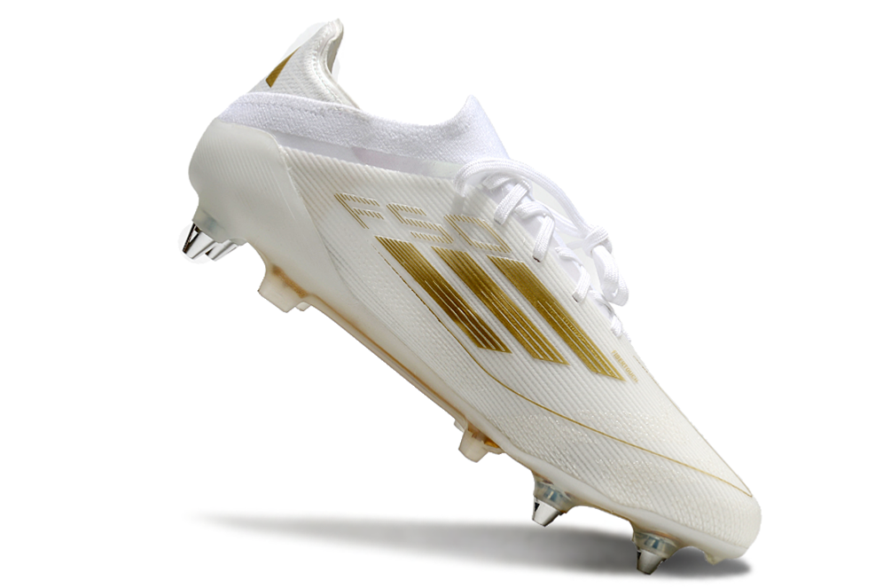 Adidas F50 SG Elite Football Boot - White/Gold