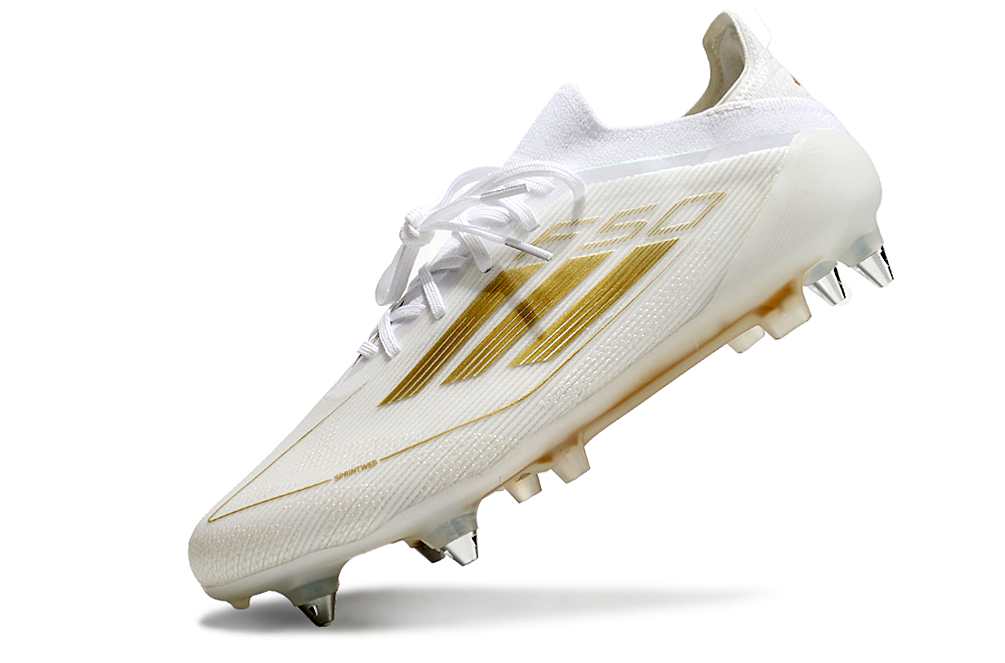 Adidas F50 SG Elite Football Boot - White/Gold