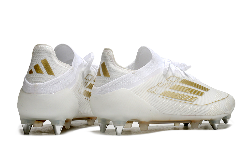 Adidas F50 SG Elite Football Boot - White/Gold