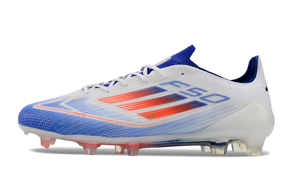 Adidas F50 Elite FG Football Boot - White/Blue