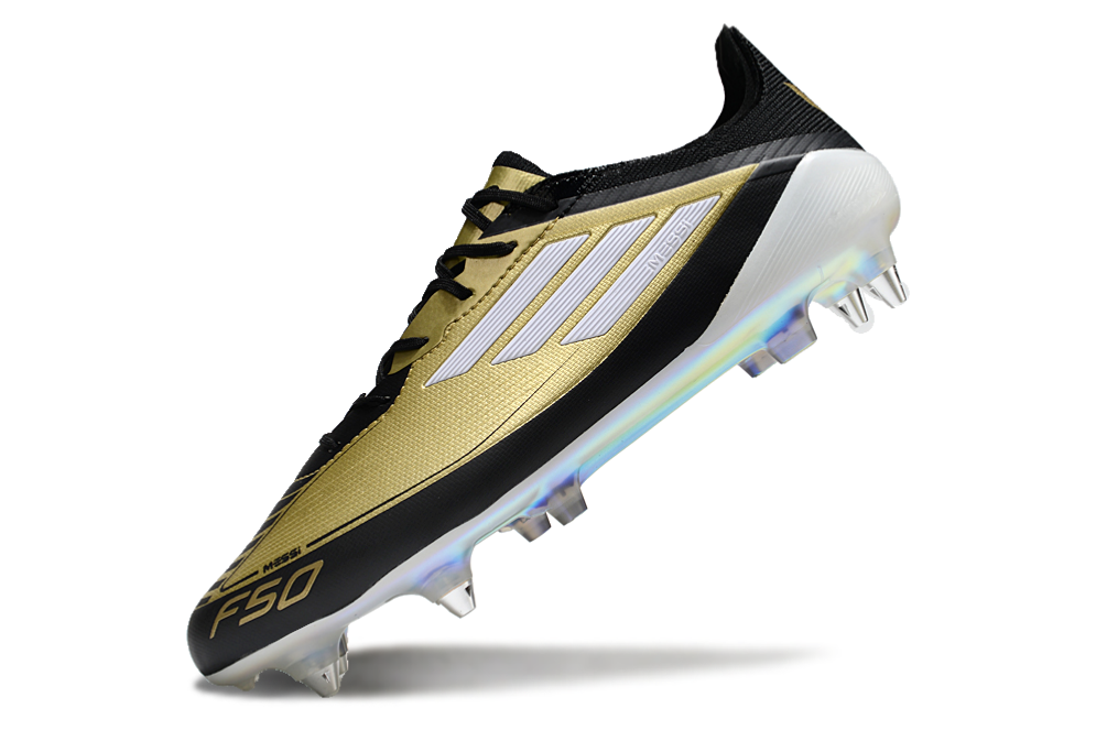 Adidas F50 SG Elite Football Boot - Gold - Messi Edition