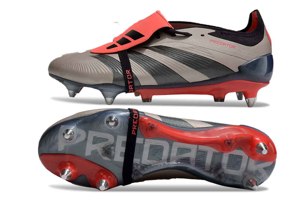 ADIDAS PREDATOR TONGUE SG ELITE FOOTBALL BOOT - CINZA