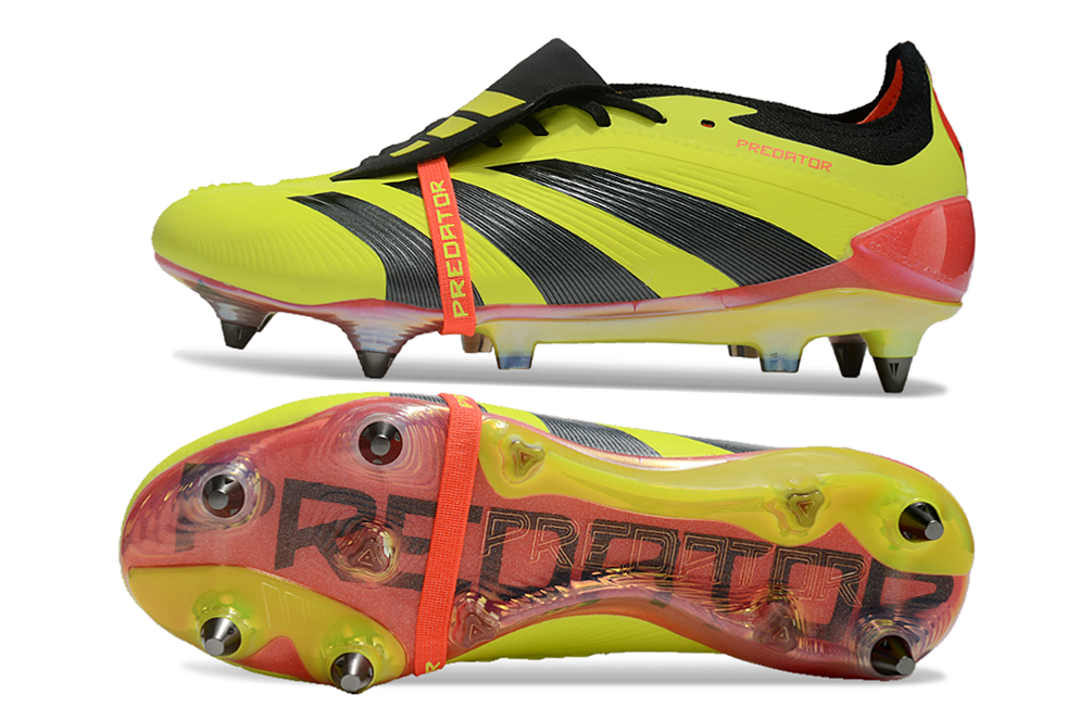 Adidas Predator Tongue SG Elite Football Boot - Yellow/Black