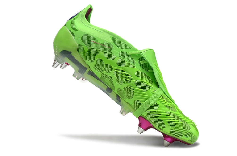 Adidas Predator Tongue SG Elite Football Boot - Green/Pink