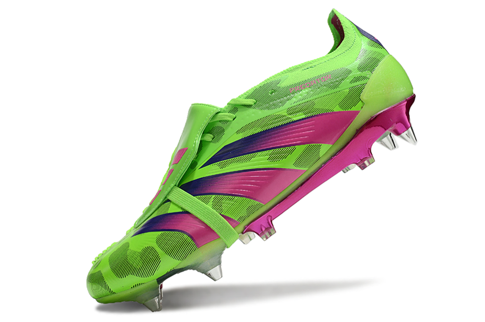 Adidas Predator Tongue SG Elite Football Boot - Green/Pink