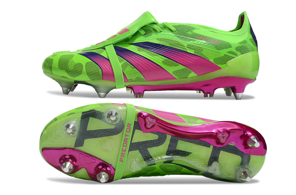 Adidas Predator Tongue SG Elite Football Boot - Green/Pink