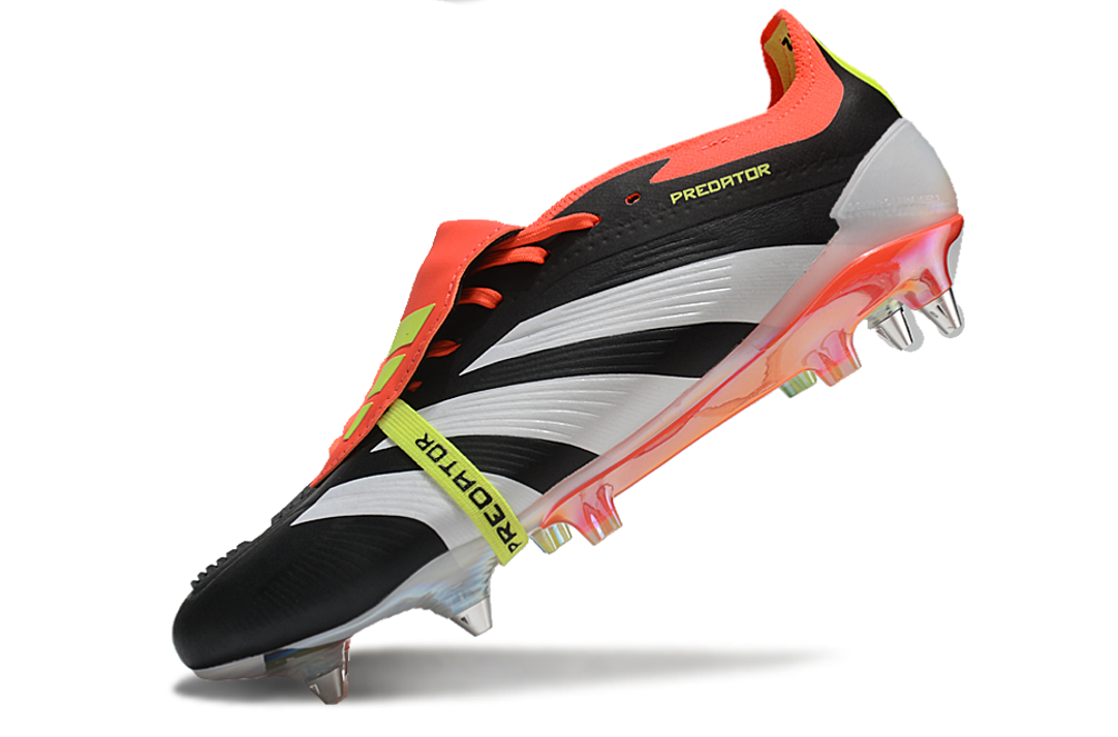 Adidas Predator Tongue SG Elite Football Boot - Black/Orange
