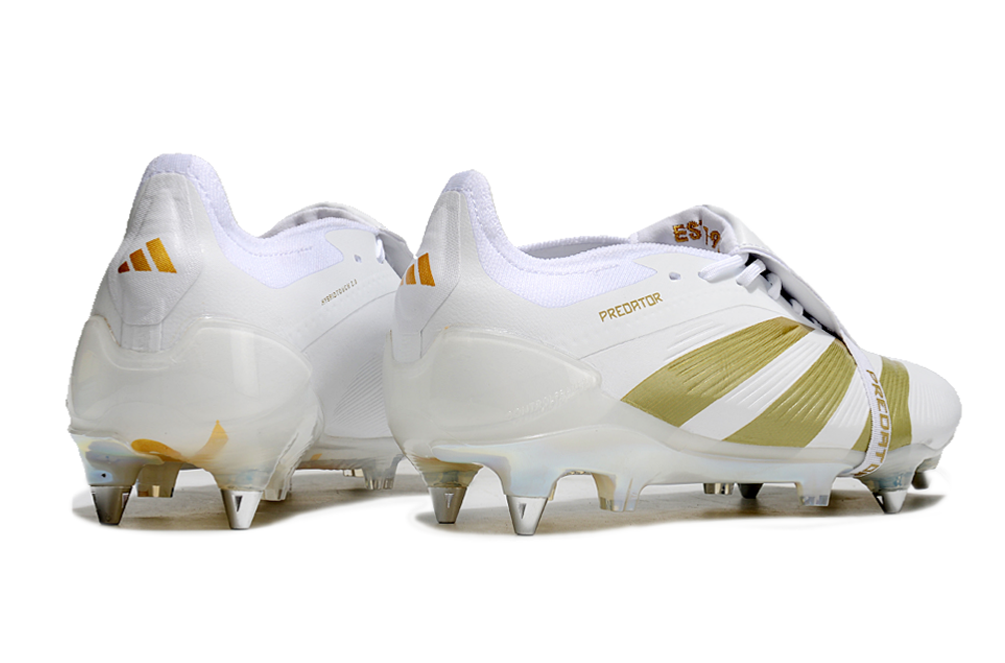 Adidas Predator Tongue SG Elite Football Boot - White/Gold
