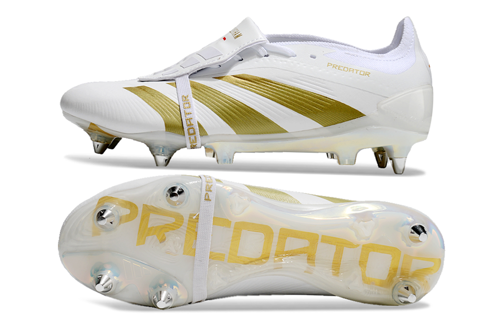 Adidas Predator Tongue SG Elite Football Boot - White/Gold