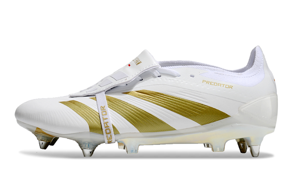 Adidas Predator Tongue SG Elite Football Boot - White/Gold