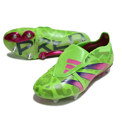 Adidas Predator Tongue SG Elite Football Boot - Green/Pink