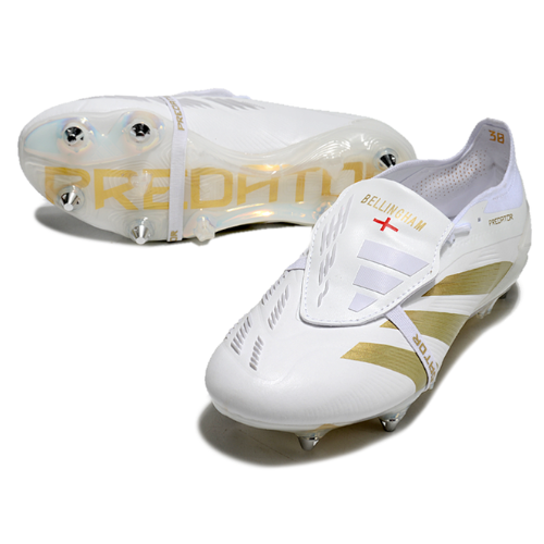 Adidas Predator Tongue SG Elite Football Boot - White/Gold