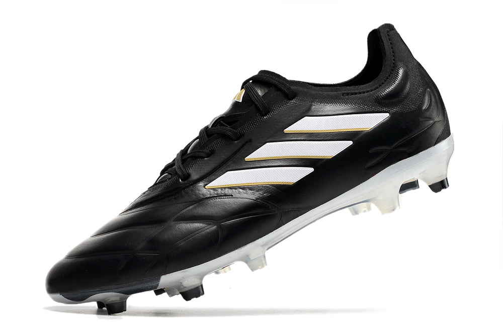 ADIDAS COPA PUREFIRM GROUND BOOTS BLACK AND WHITE ELITE FG FOOTBALL BOOT
