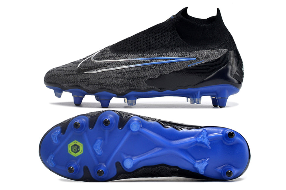 NIKE PHANTOM GX ELITE SG FOOTBALL BOOT - BLACK/BLUE