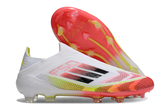 ADIDAS F50 FG ELITE SOCCER BOOT - WHITE/ORANGE 