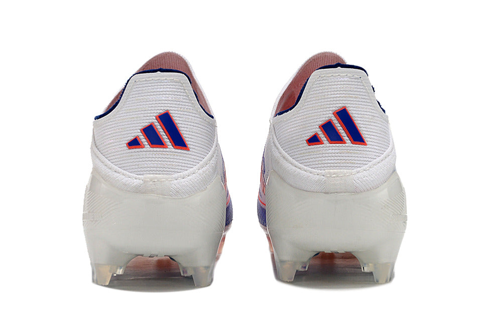 Adidas F50 Elite FG Football Boot - White/Blue 