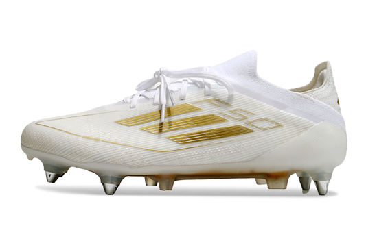 Adidas F50 SG Elite Football Boot - White/Gold