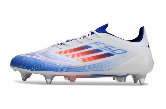 Adidas F50 SG Elite LL Football Boot - White/Blue 