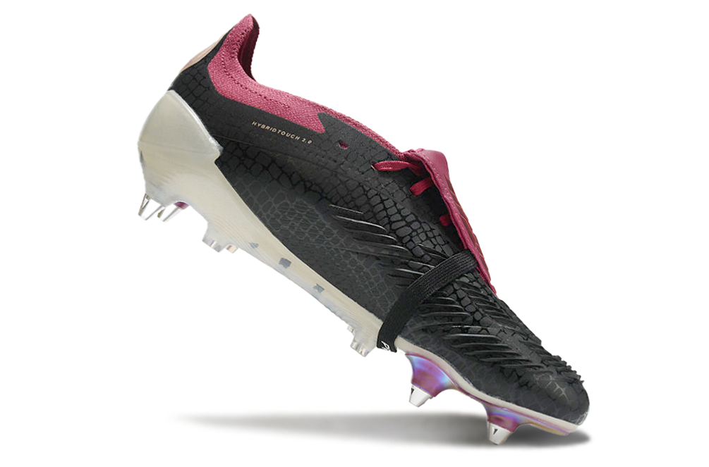 Adidas Predator Tongue SG Elite Football Boot - Black/Red 
