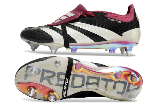 Adidas Predator Tongue SG Elite Football Boot - Black/Red 
