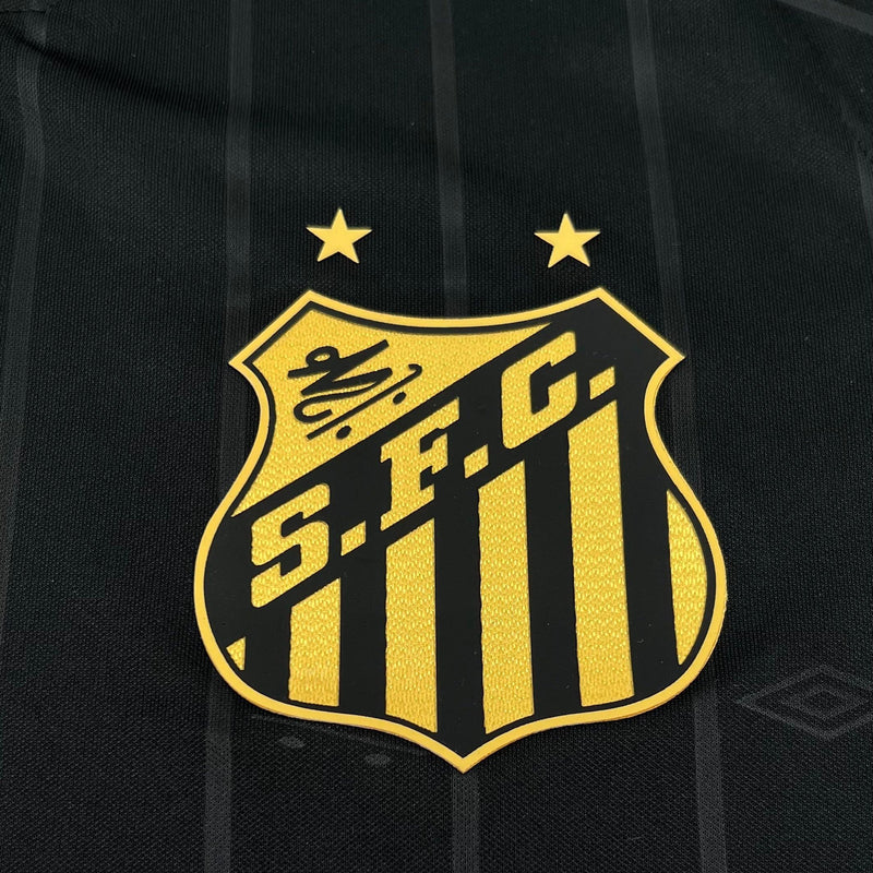 Camisa-Hombre-SANTOS-CBJ-Umbro-Negro-y-Dorado-SANTOS-CBJ-Umbro-Men's-Shirt-Black-and-Gold-charlie Brown jr