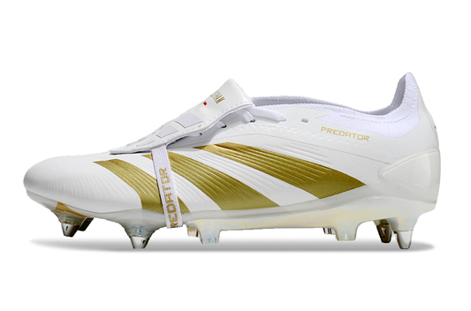 Adidas Predator Tongue SG Elite Football Boot - White/Gold 