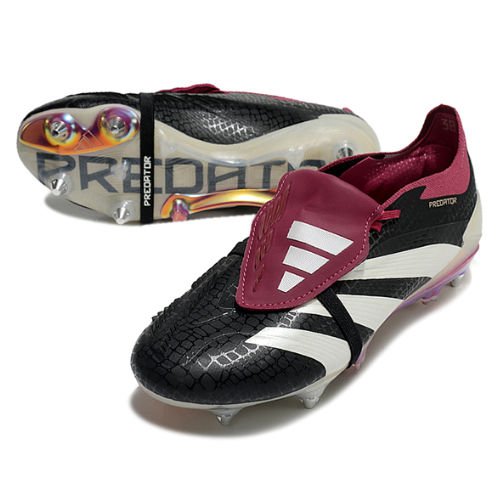 Adidas Predator Tongue SG Elite Football Boot - Black/Red 