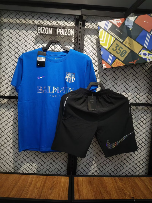 CONJUNTO BLAUGRANA EDICIÓN LIMITADA BALMAIN PARIS BLUE 24/25 HOMBRE