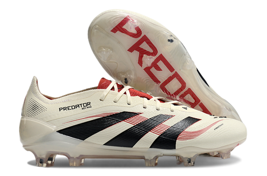 Adidas Predator Tongue FG Elite Football Boot - White/Black 