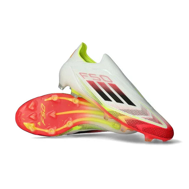 ADIDAS F50 FG ELITE SOCCER BOOT - WHITE/ORANGE 