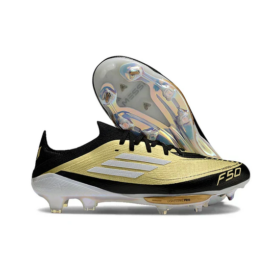 Adidas F50 FG Elite Football Boot - Gold - Messi