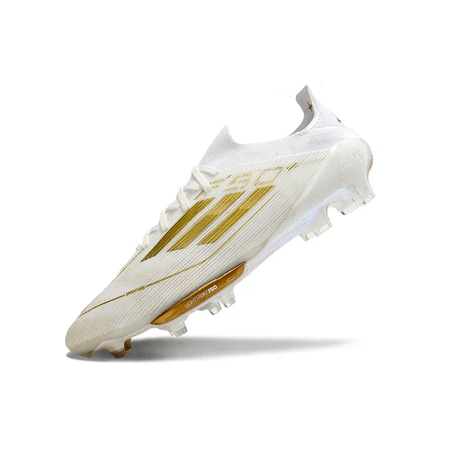 Adidas F50 Elite FG Football Boot - White/Gold 