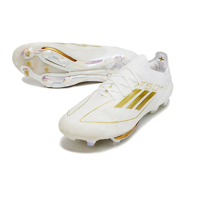 Adidas F50 Elite FG Football Boot - White/Gold 
