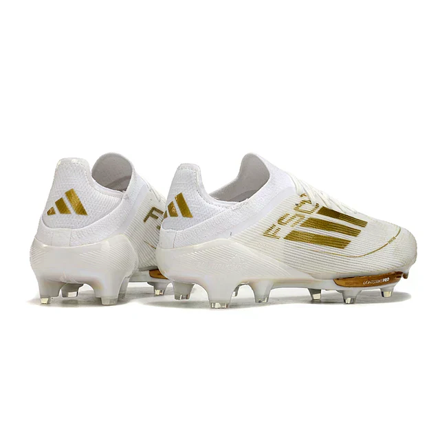 Adidas F50 Elite FG Football Boot - White/Gold 