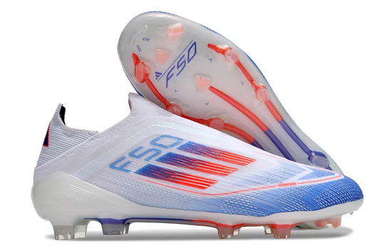 Adidas F50 Elite FG Football Boot - White/Blue