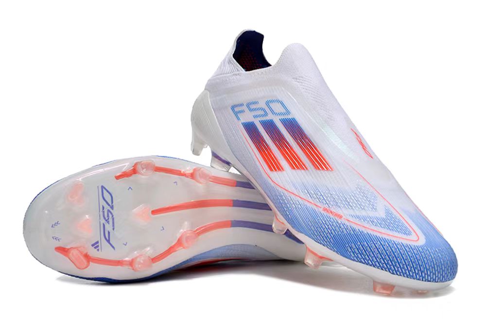Adidas F50 Elite FG Football Boot - White/Blue
