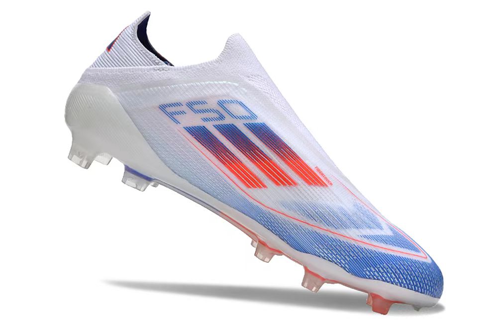 Adidas F50 Elite FG Football Boot - White/Blue