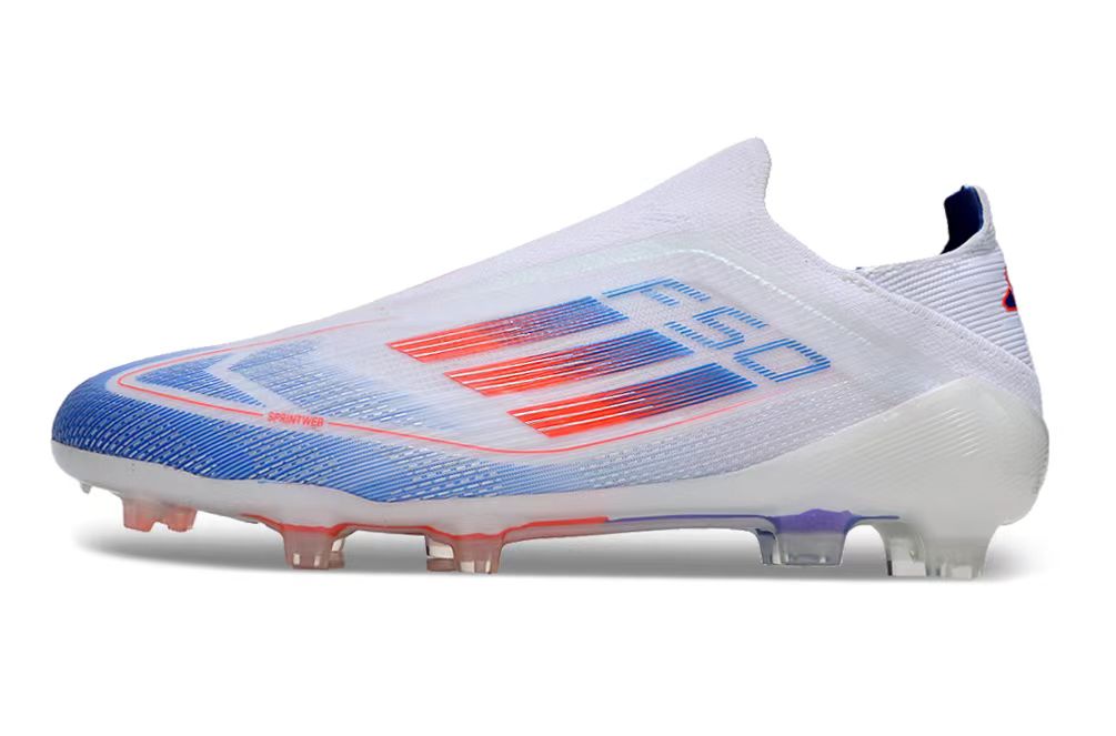 Adidas F50 Elite FG Football Boot - White/Blue