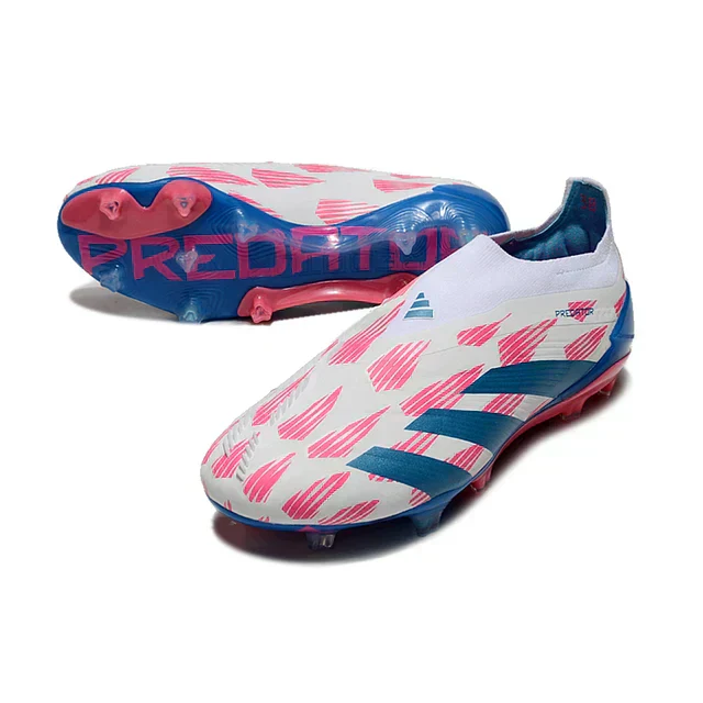 Adidas Predator Tongue FG Elite Football Boot - Blue/Pink 