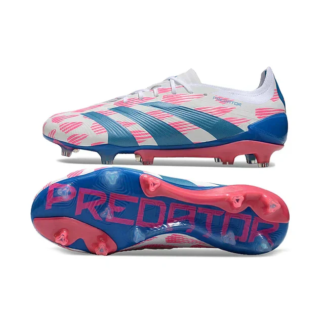 Adidas Predator Tongue FG Elite Football Boot - Blue/Pink 