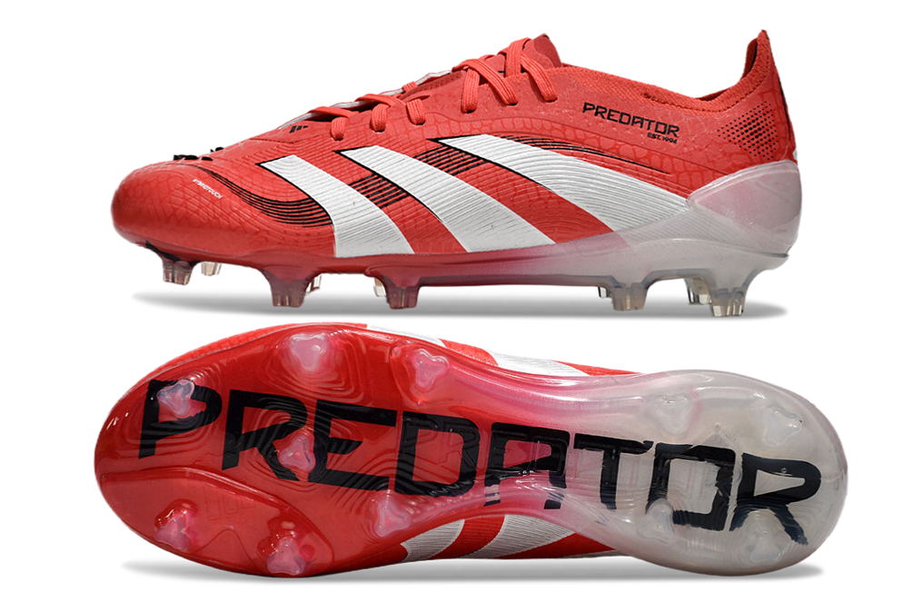 ADIDAS PREDATOR FOOTBALL BOOT - RED/WHITE 
