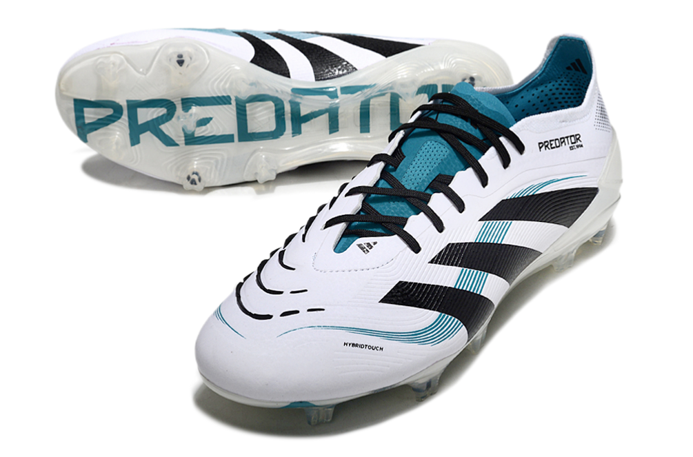Adidas Predator Tongue FG Elite Football Boot - White/Blue 