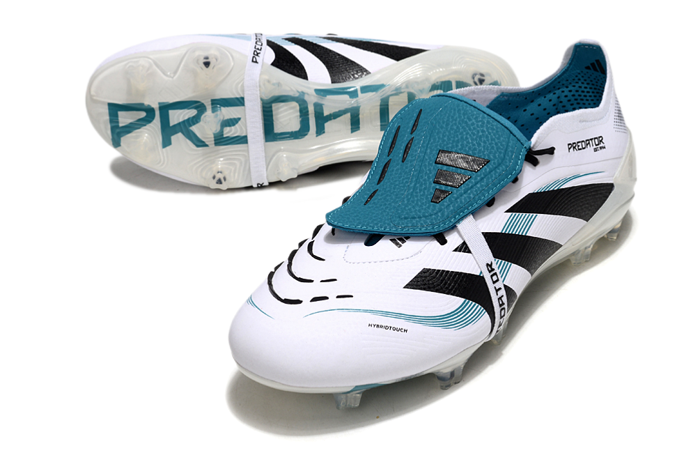 Adidas Predator Tongue FG Elite Football Boot - White/Blue 