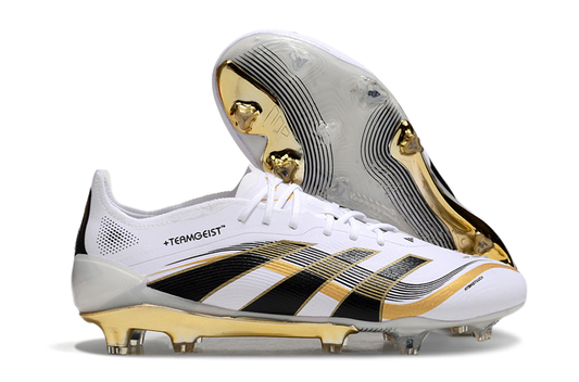 Adidas Predator Tongue FG Elite Football Boot - White/Gold 