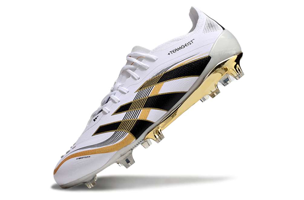 Adidas Predator Tongue FG Elite Football Boot - White/Gold 