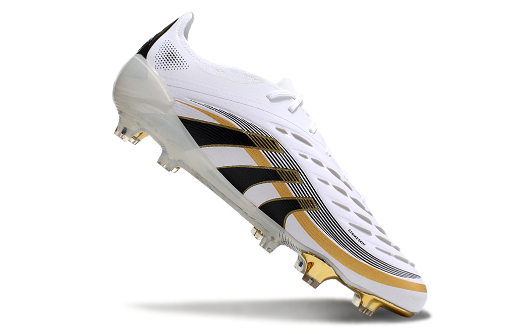 Adidas Predator Tongue FG Elite Football Boot - White/Gold 